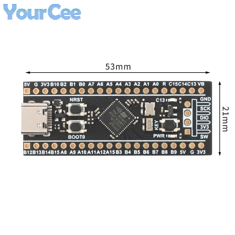 2 szt./1 szt. STM32F411CEU6 STM32F4 Core Mała Płytka Rozwojowa do Nauki, Moduł PCB, Type-C USART IIC SPI USBFS 3.3-5V — zdjęcie 4