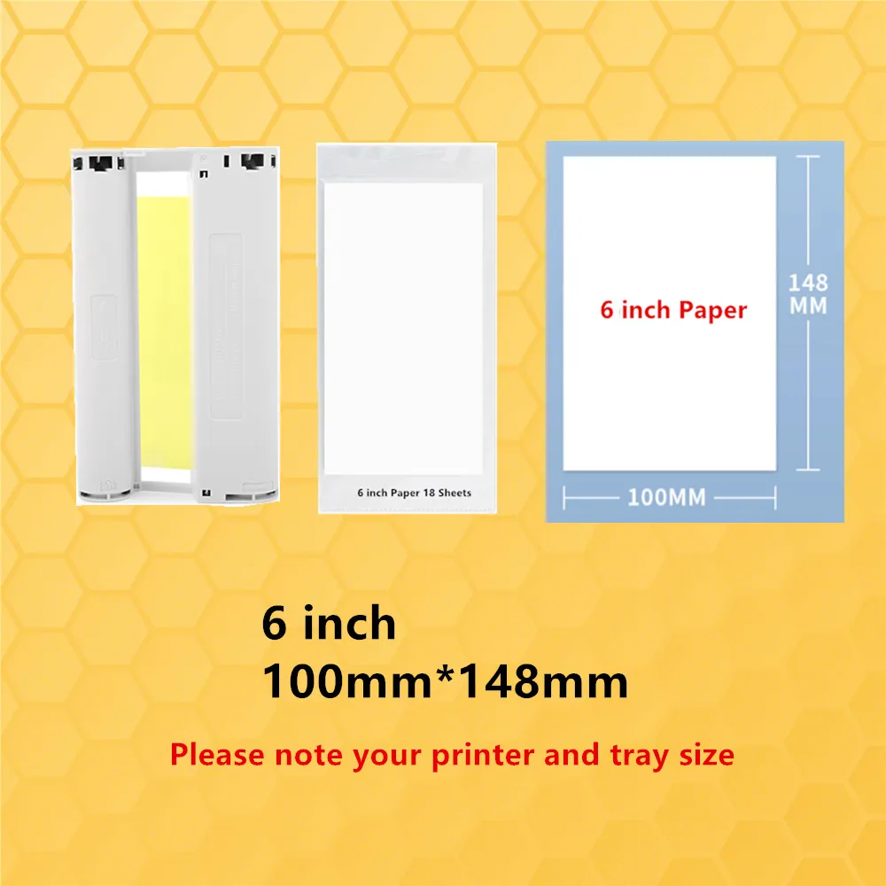 100*148mm RP-108 RP-54  KP-108IN RP-108V KP-36 Photo Paper Ribbon for Canon Selphy CP1300 CP1200 CP1500 Printer