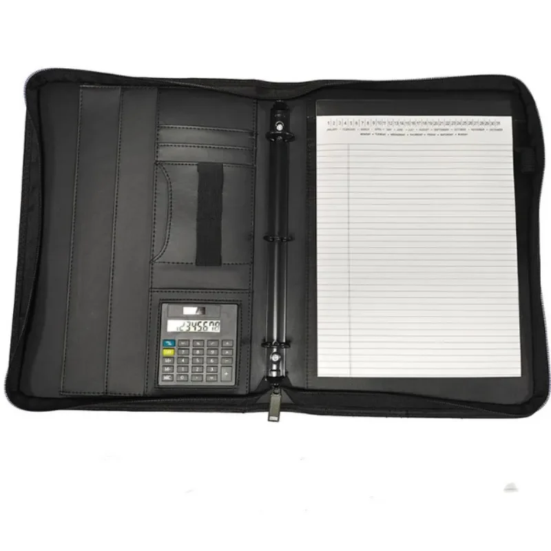 Multifunctional 390 a4 Conference Folder Business Stationery Leather Folder Contract File Folderstravel Document