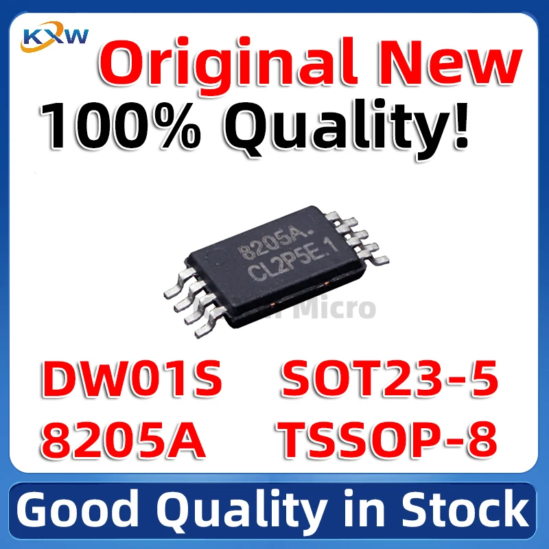 10PCS 100% New Original FS8205A 8205 TSSOP-8 DW01S DW01A DW01 FS8205 SMD SOT23-5 Lithium battery protection IC