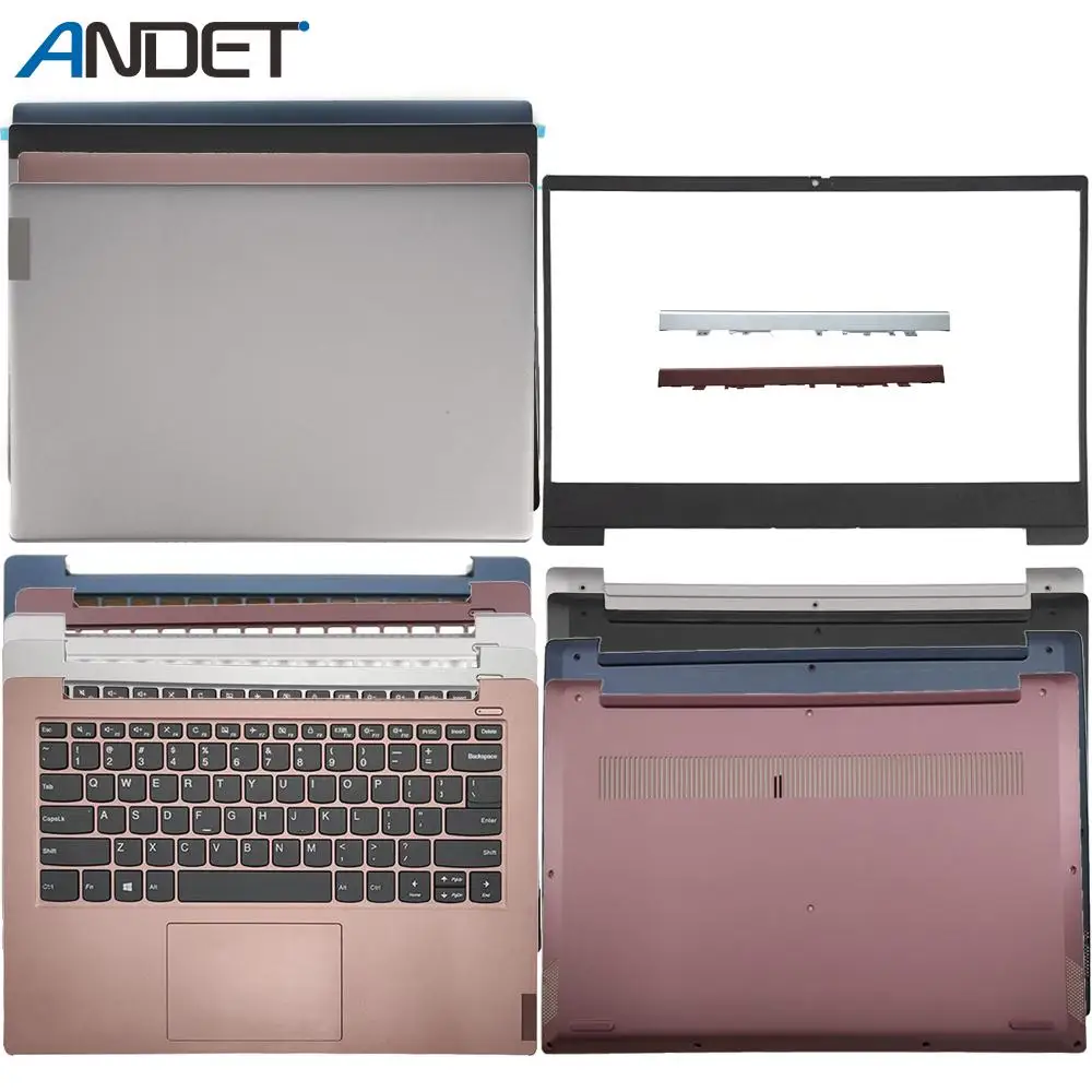 

New Laptop LCD Rear Top Lid Back Cover Front Bezel Palmrest Hinges Bottom Case For Lenovo Ideapad 14 S340-14 S340-14IWL 14API