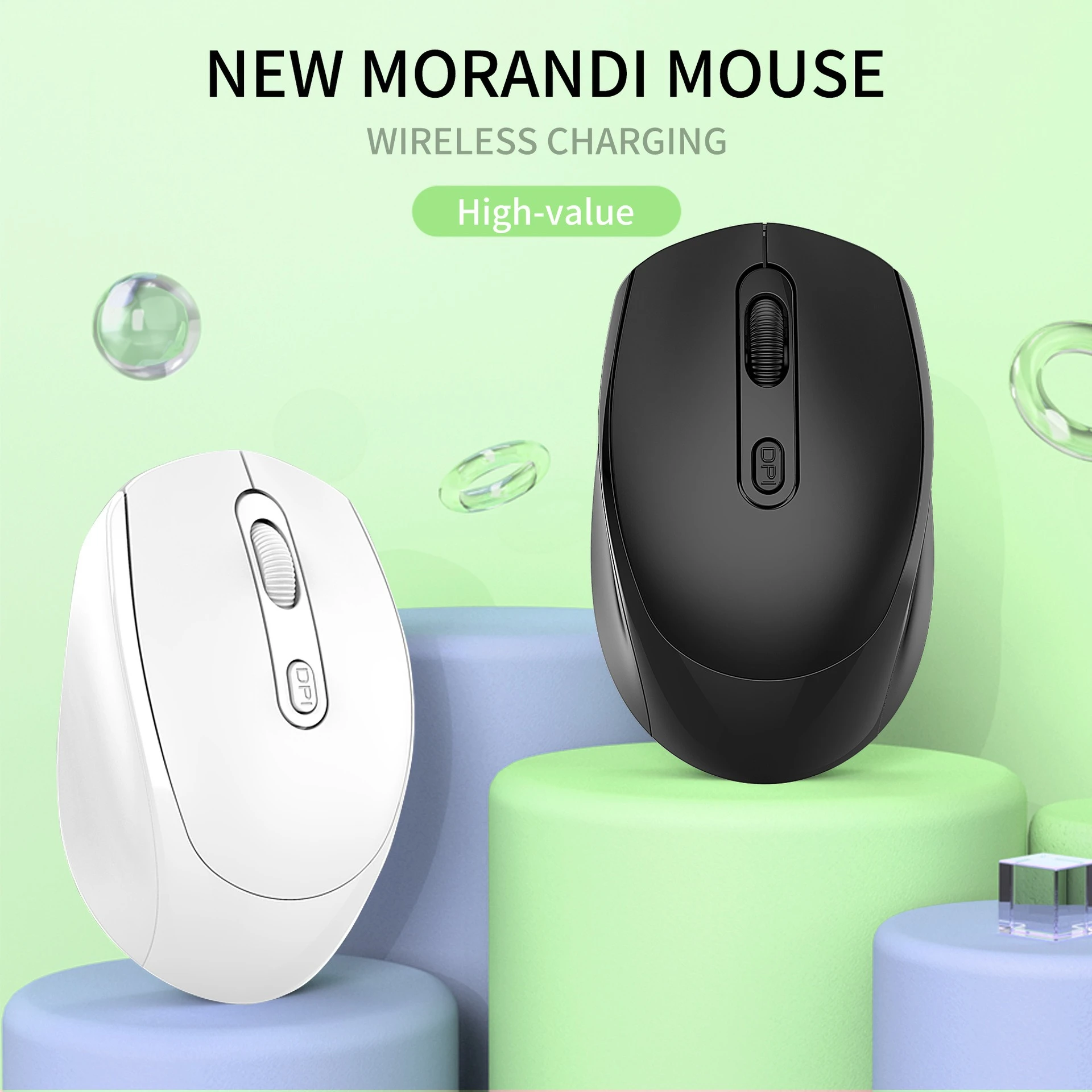 Mini mouse pc wireless 2.4G rechargeable silent notebook desktop office PC mouse manufacturers spot wholesale retro white souris