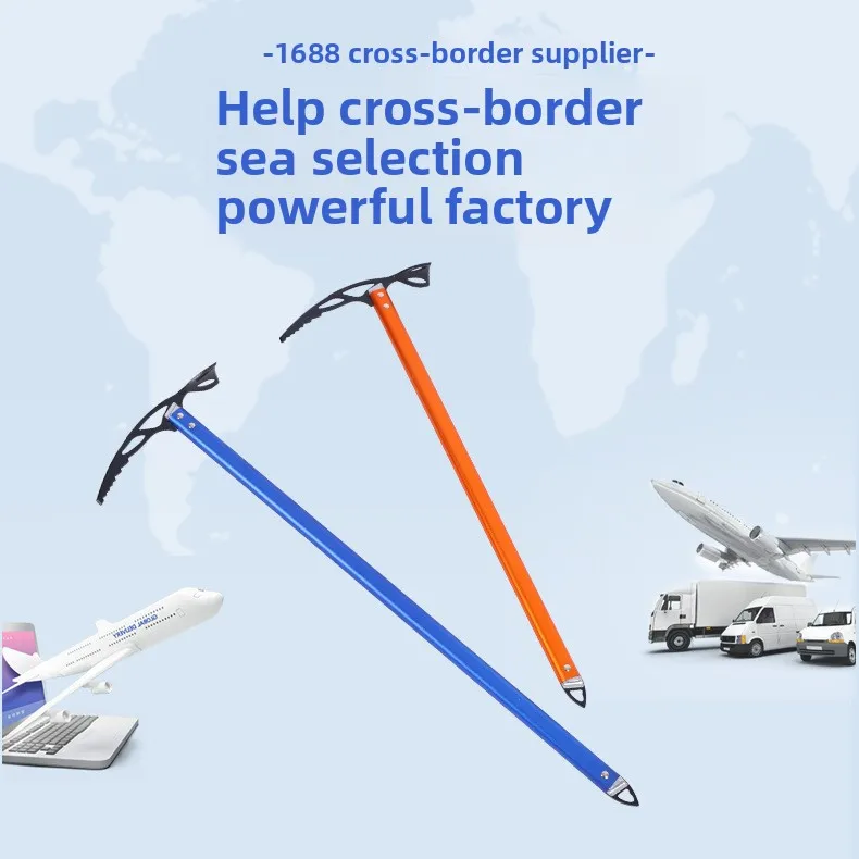 Plettro per ghiaccio multifunzionale per camminare, arrampicata e attrezzatura per avventure, hacchiello per arrampicata su roccia e neve per sport all'aria aperta