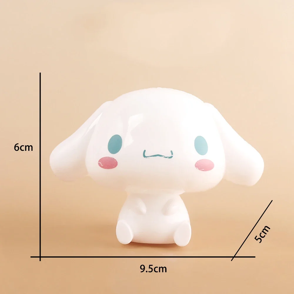 Sanrio 8Cm Figure Anime Kawaii Cinnamoroll Kuromi Hello Kitty Cat Cake Action Collection Christmas Gifts Toys For Children