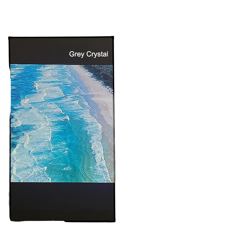 

100" Grey Crystal Ambient Light Rejecting Long Throw Projector Screen With 10mm Narrow Fixed Frame Projection Screen 16:9 Format
