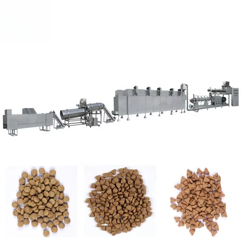 Pet Dog Kibble Food Processing Machine, Cat Dry Food Making Line Dog Chew Bone Snack Extrusion Production Equipment