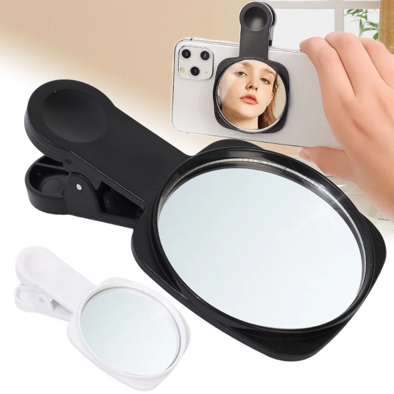 Cell Phone Camera Mirror Reflection Shooting Clip Universal Phone Reflection Clip Back Rear HD Lens Selfie Reflector Mirrors