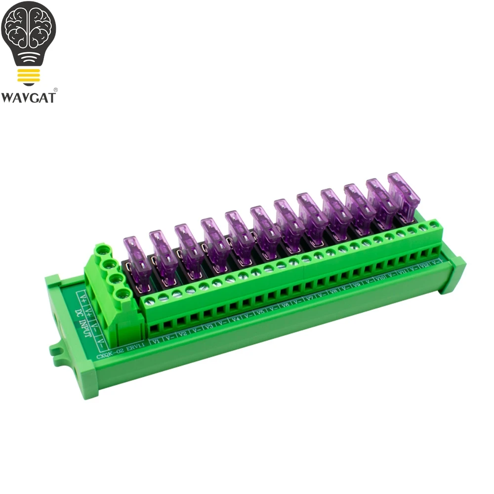 New style 12-bit DC power supply fuse distribution bar module
