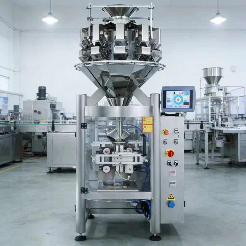 Automatic Vertical High Speed Liquid Pouch Packaging Machine Filling Labeling for Food Grade Plastic/Paper Bags PLC Controll OME