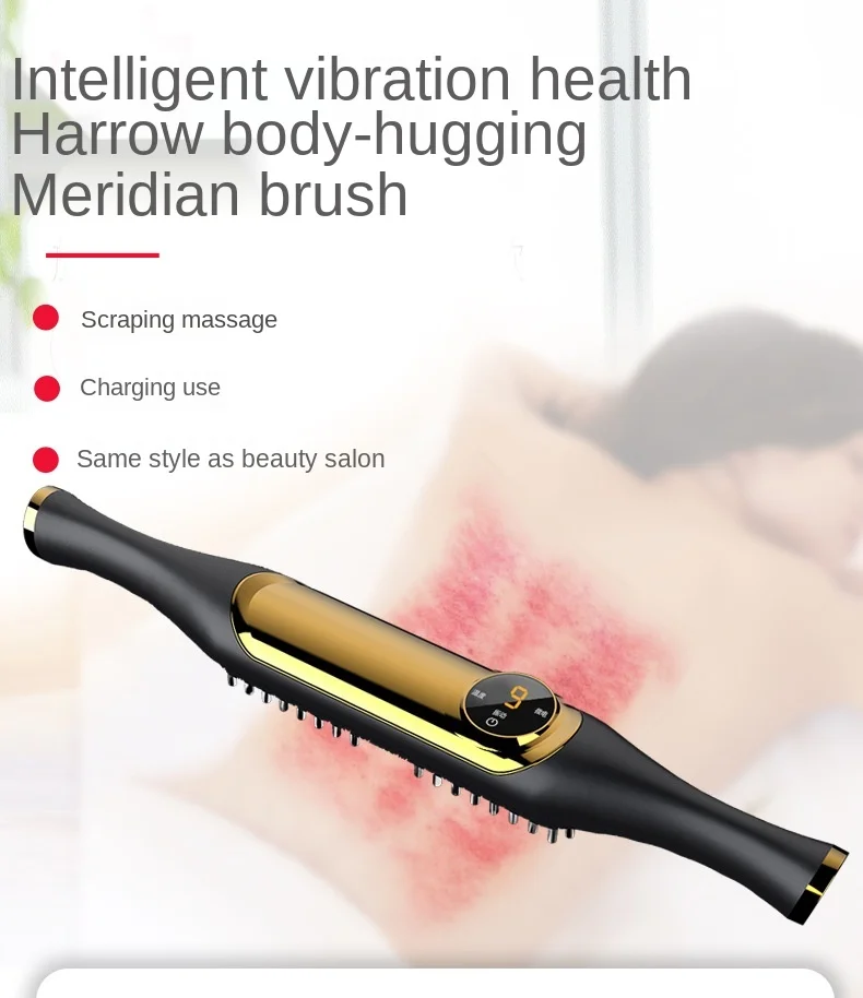 Moisturizing Physiotherapy, Meridian Brush, Anti-cellulite Fat Burner Infrared Micro-electric Rolling Tendons and Scraping Bar