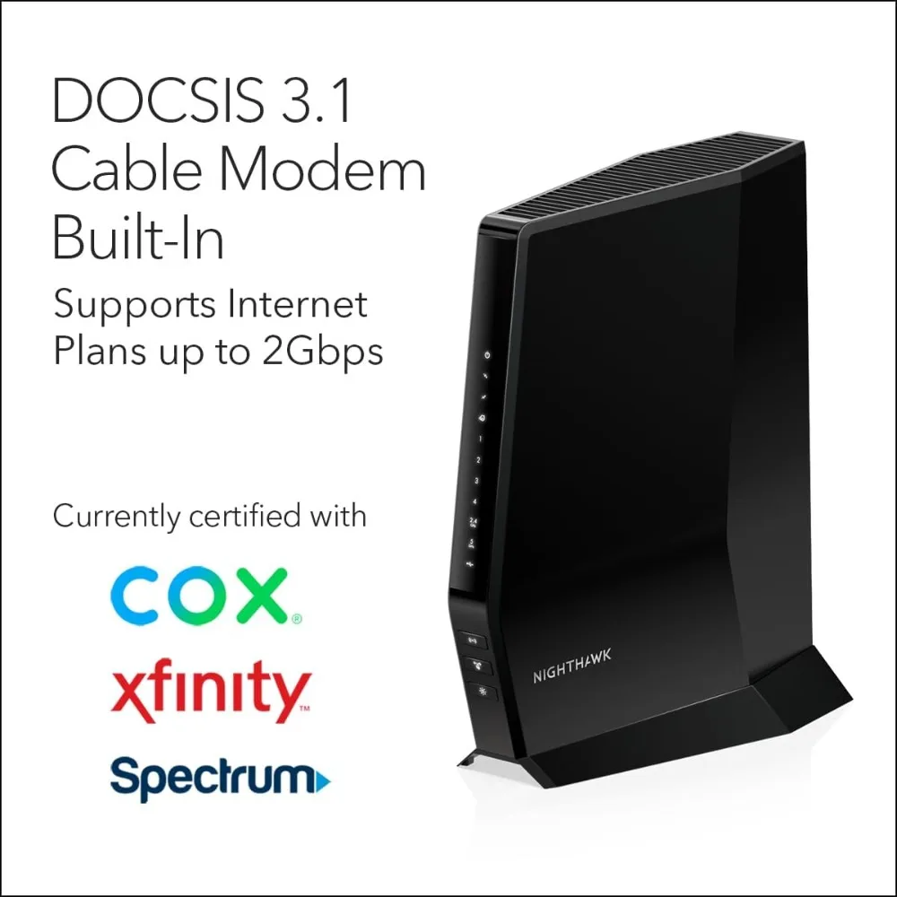 Nighthawk Modem Router Combo (CAX30) DOCSIS 3.1 Cable Modem และ WiFi 6 Router - AX2700 2.7 Gbps
