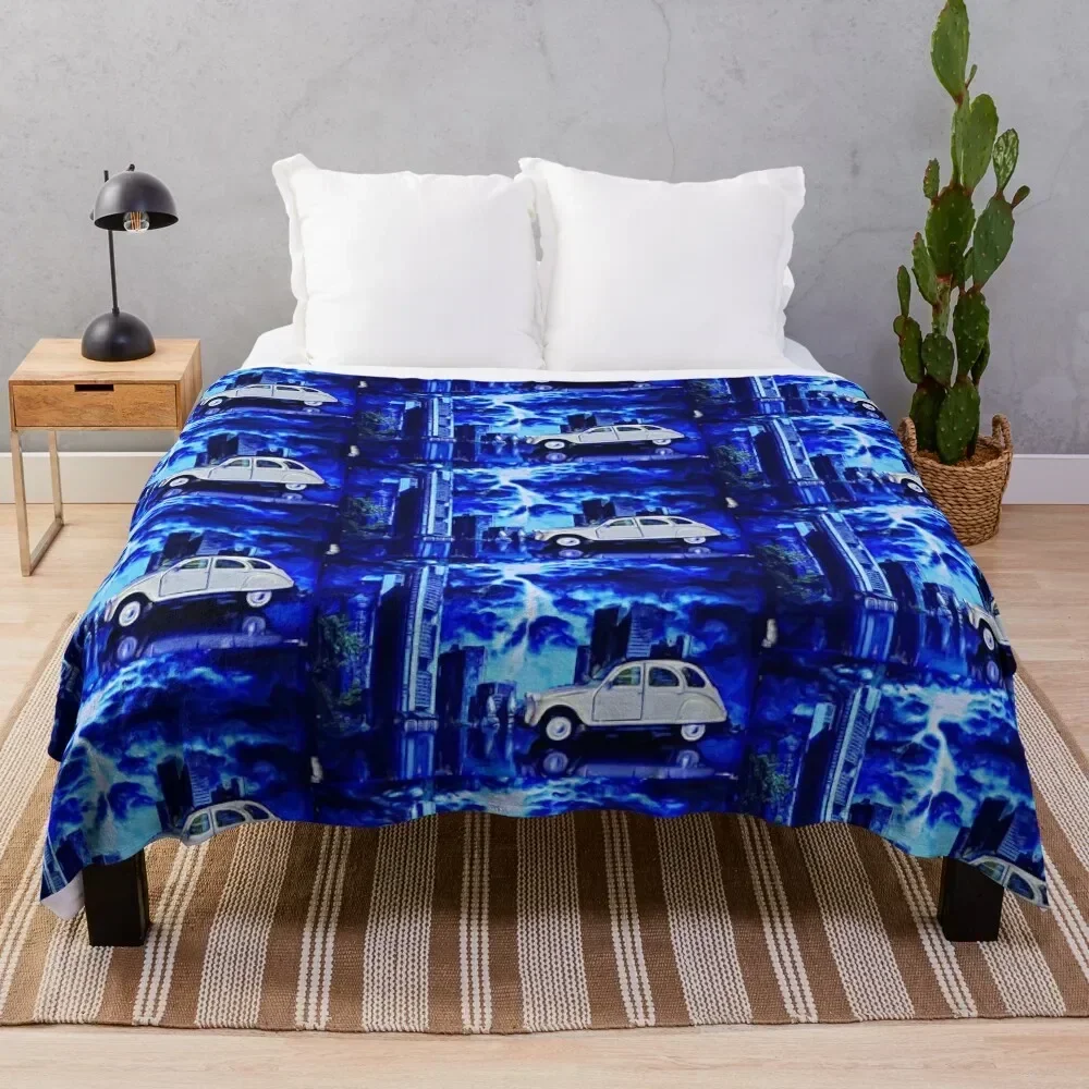 Midnight 2CV Throw Blanket Weighted Camping Blankets