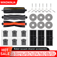 Fit For Dreame L30s Ultra L10s Ultra Gen 2 Robot Vacuum Accessories Dust Bags Mop Pads Main Side Brush HEPA Filters Spare Parts