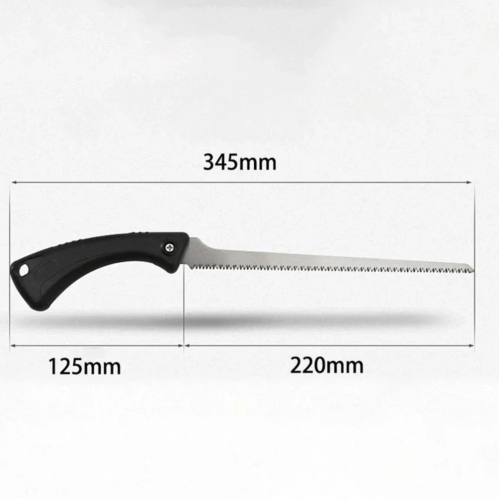 Mini Hand Saw Garden Saw 125mm Handle 220mm Saw Blade Wooden Handle Woodworking Saw 3 Side Grinding Teeth Phoenix Tail Saw