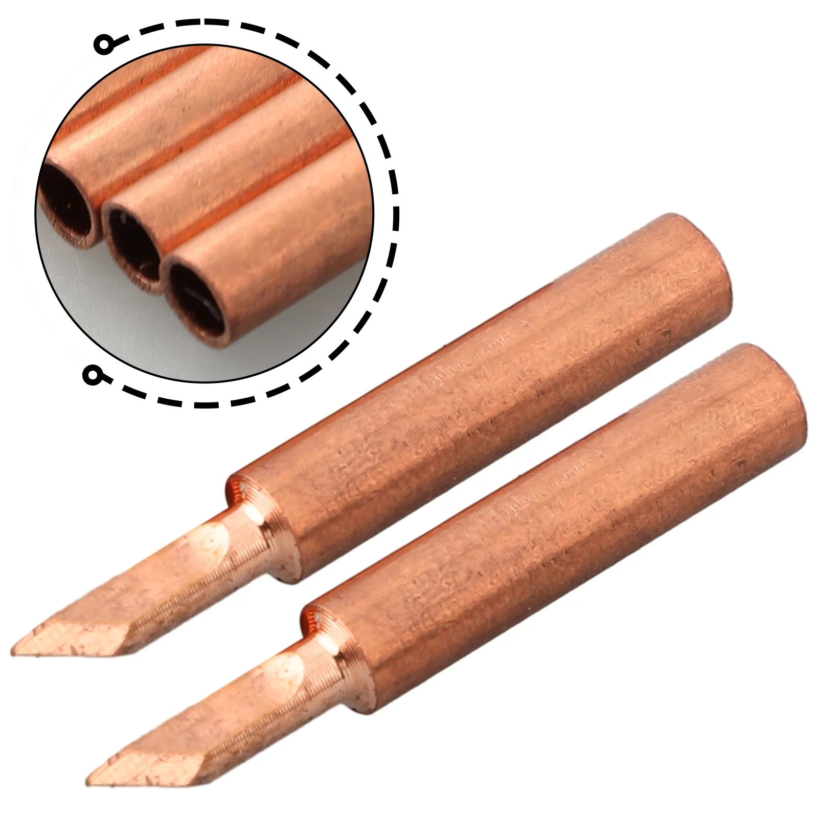 5pcs 900M-T Series Welding Tips Lead-Free Welding Solder Tip Pure Copper Soldering Iron Head Welding Soldering Accessories