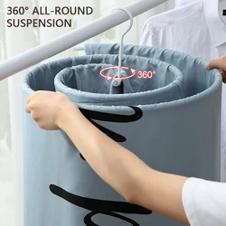 Spirals Drying Rack Space Saving Bed Sheet Hanger For Household Dorm Round Multi-functional Balcony Rotating Spirals Drying Rack