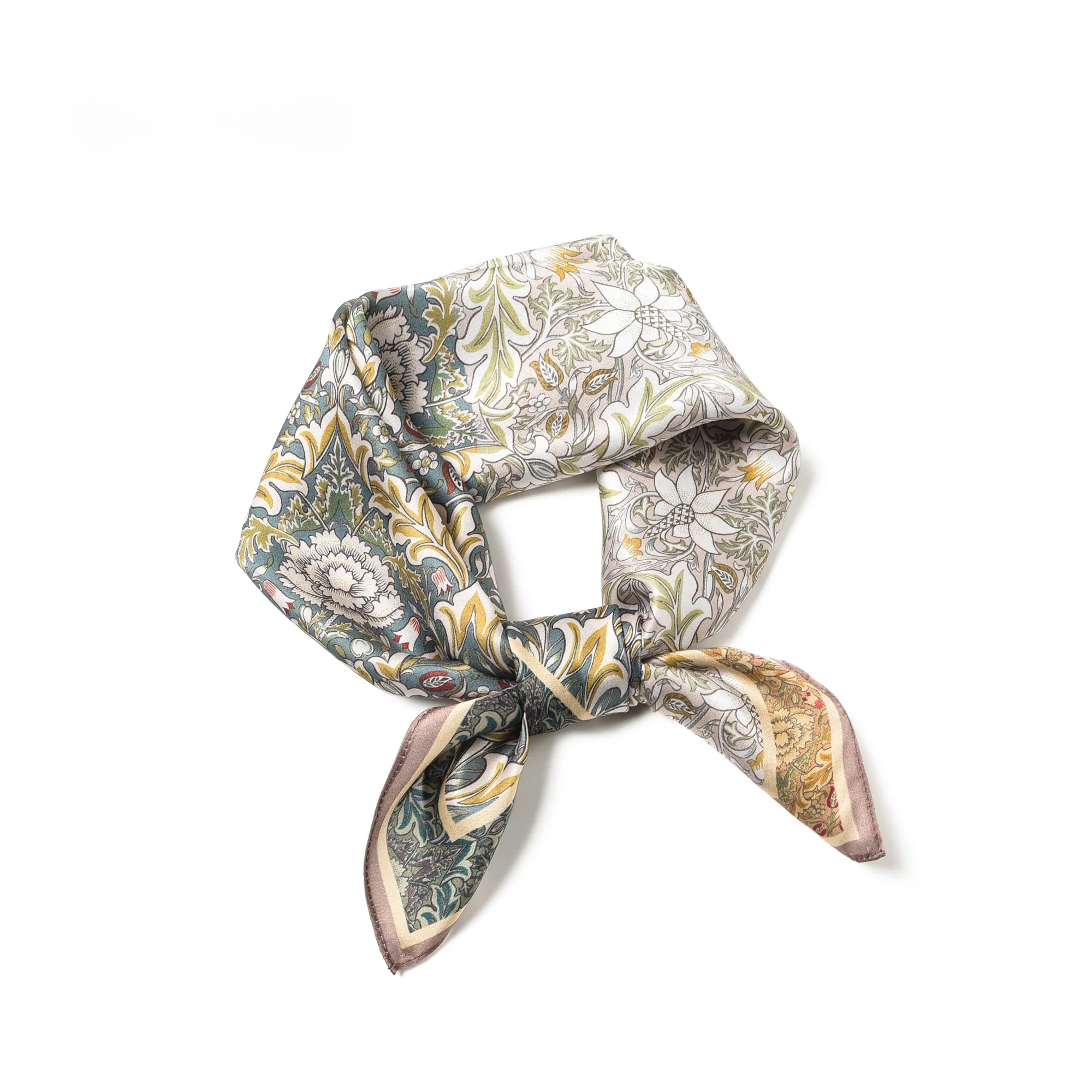 夏の新作軽量シルクスカーフ-レディース-00-マルベリーシルク-スクエアスカーフ-高級スタイル-プリントデザイン-おしゃれなアクセサリー