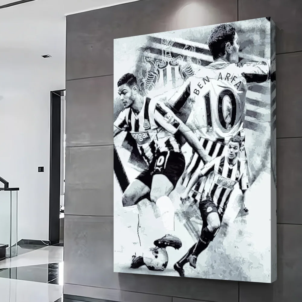 Hatem Ben Arfa Football Collage Poster Customizable Printed Canvas Painting Wall Art Gift for Decorative Paintings Wand Deko