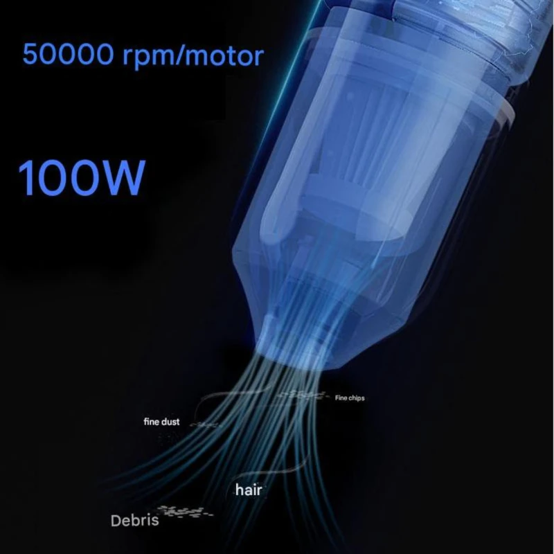 Upgraded Mini Wireless Handheld Vacuum Cleaner - Powerful Suction, Compact & Portable for Car, Home, Office, Pet Hair, Dust Clea