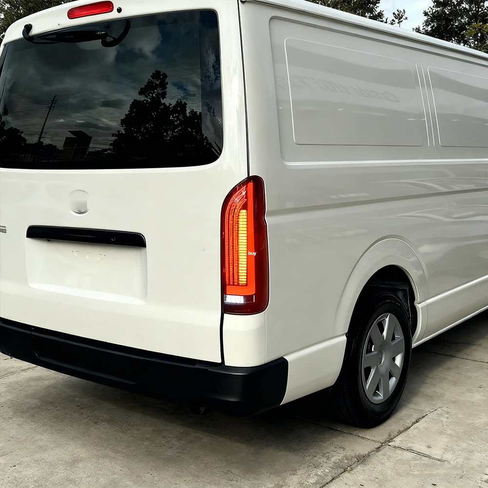 

For Toyota Hiace 2005-2018 Car Rear Light Assembly Upgrade New Dynamic LED High-Brightness Tail Lights Tool Plug and Play