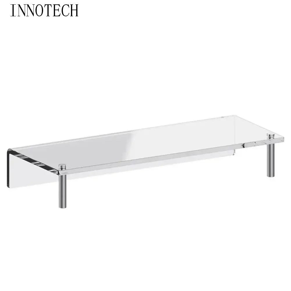 

Компактная акриловая подставка для компьютера, защита ног из нержавеющей стали, защита шеи, прозрачная подставка для ноутбука, нескользящая, большая несущая нагрузка