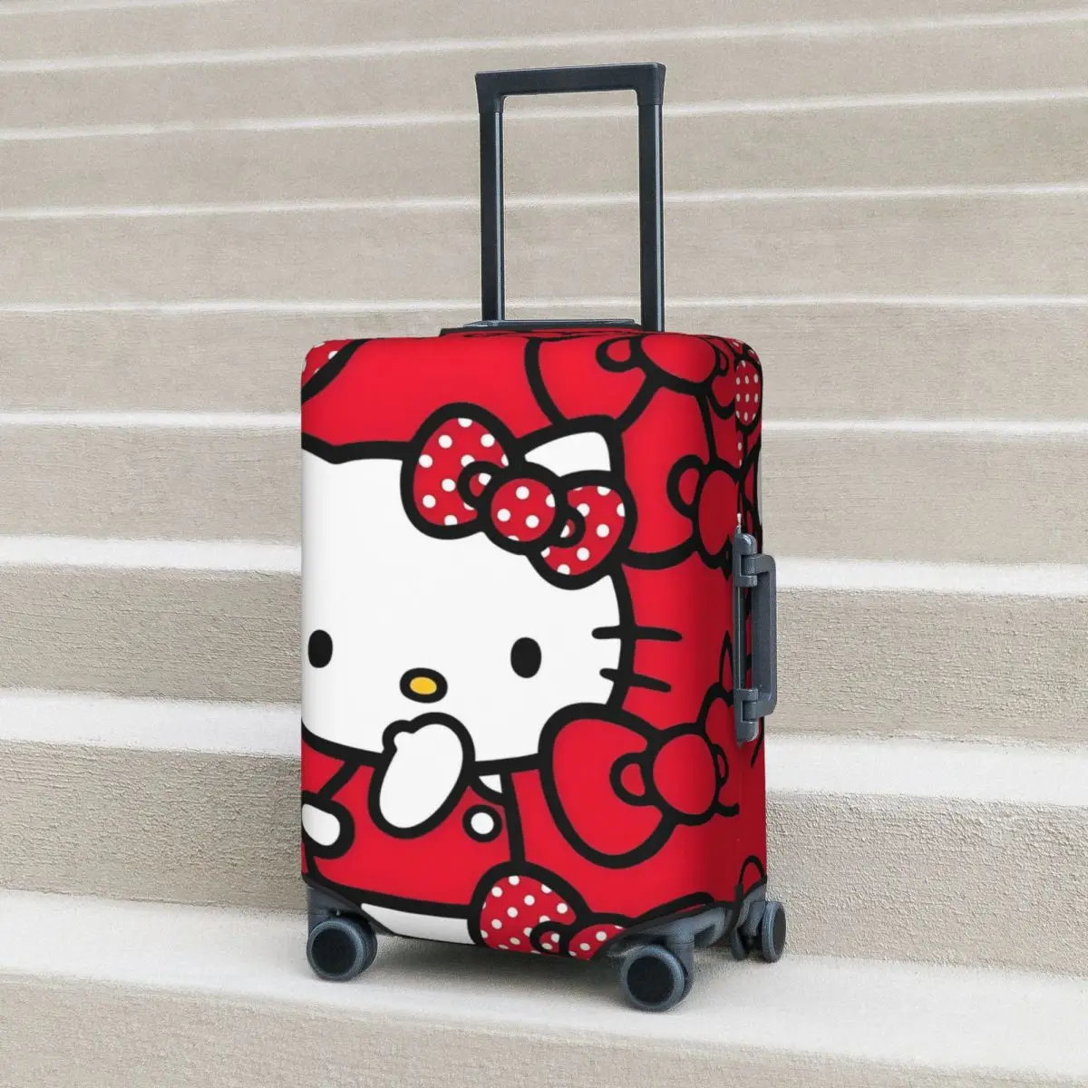 

Hello Kitty красный галстук-бабочка чехол для чемодана Strectch Cruise Trip защита аксессуары для багажа полета