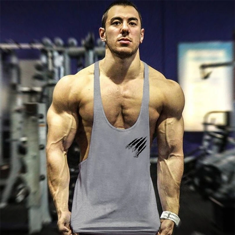

Bodybuilding Stringer Tank, Men’s Claw Graphic Gym Vest for Intense Workouts
