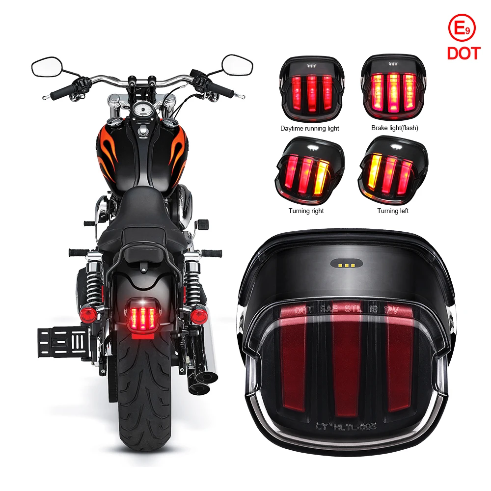 

Patent Design Motorcycle Accessories Tail Light 30W Led Brake Rear Turn Signal Rear Light For Harley Davidson