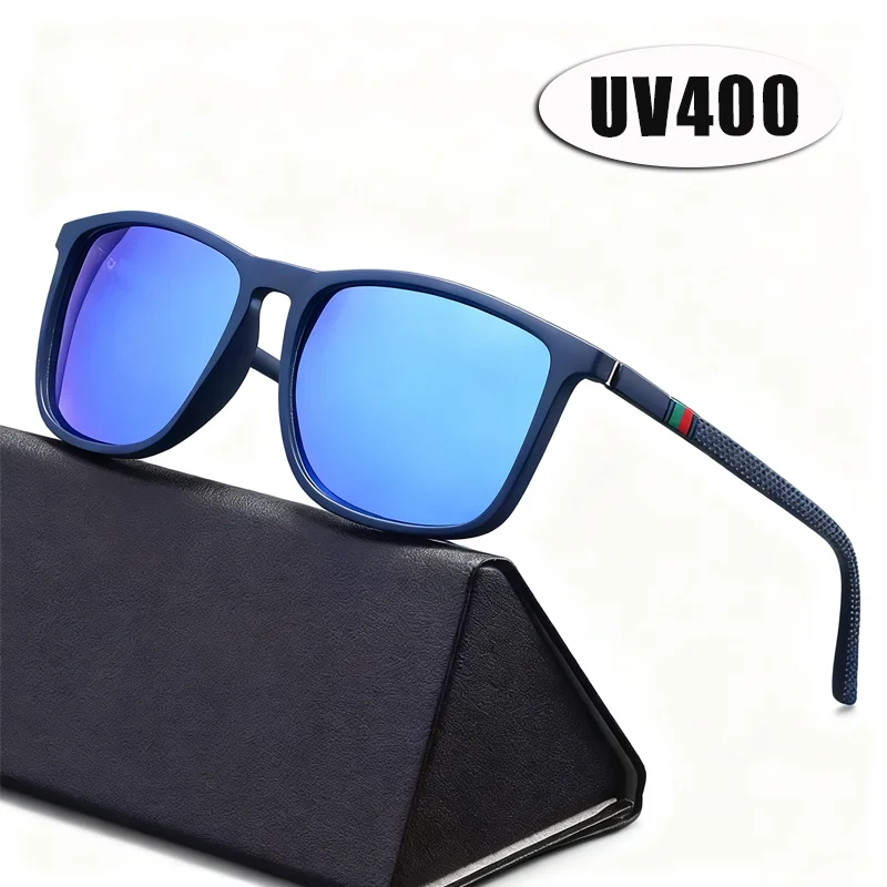 

Classic Square-frame Polarised Sunglasses UV400 Men's Driving Glasses Retro Outdoor Fishing Sun Glasses with UV Protection