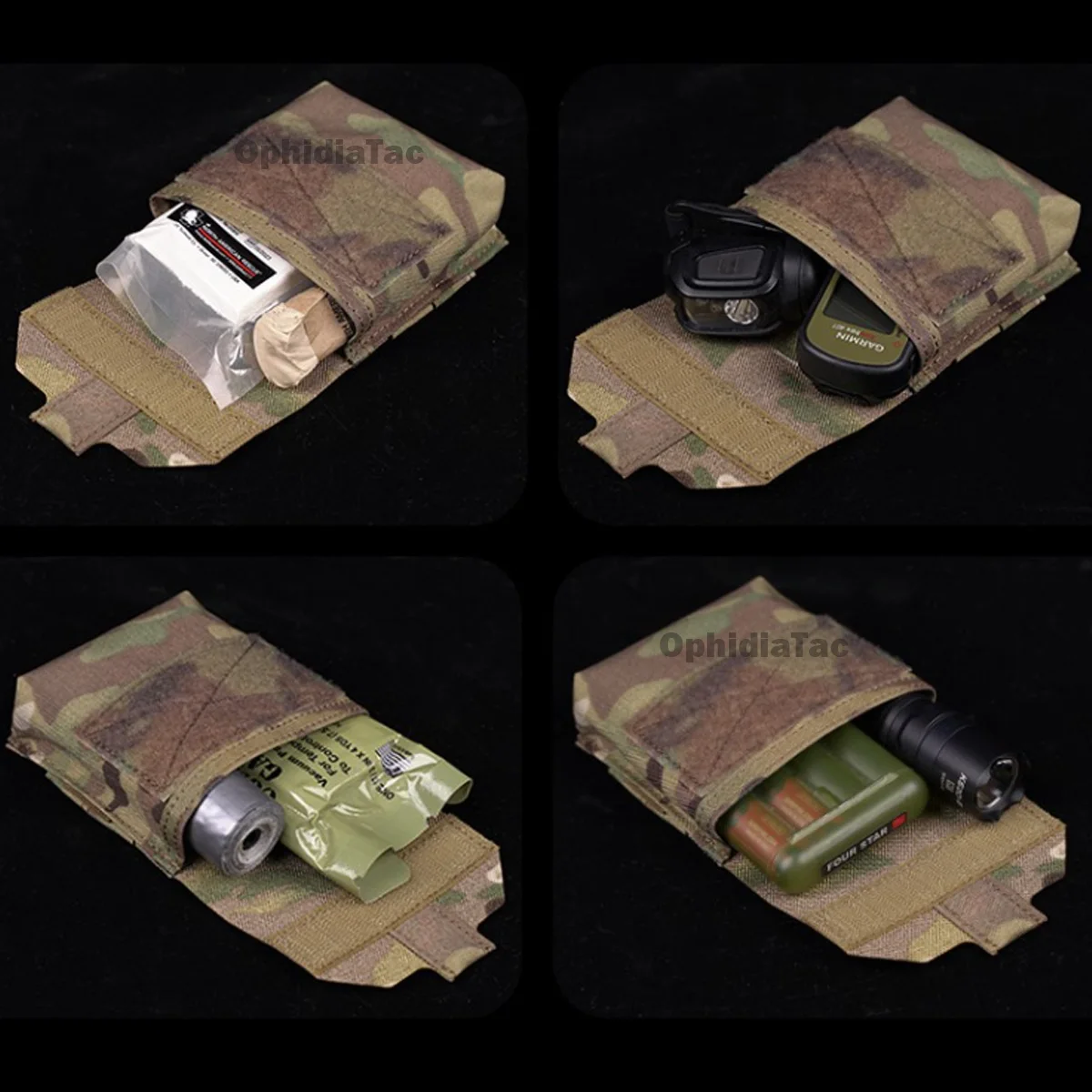 Ophidian-Mini Bolsa Utilidad Molle IFAK Micro GP Tapones Oídos Caza - imagen 4