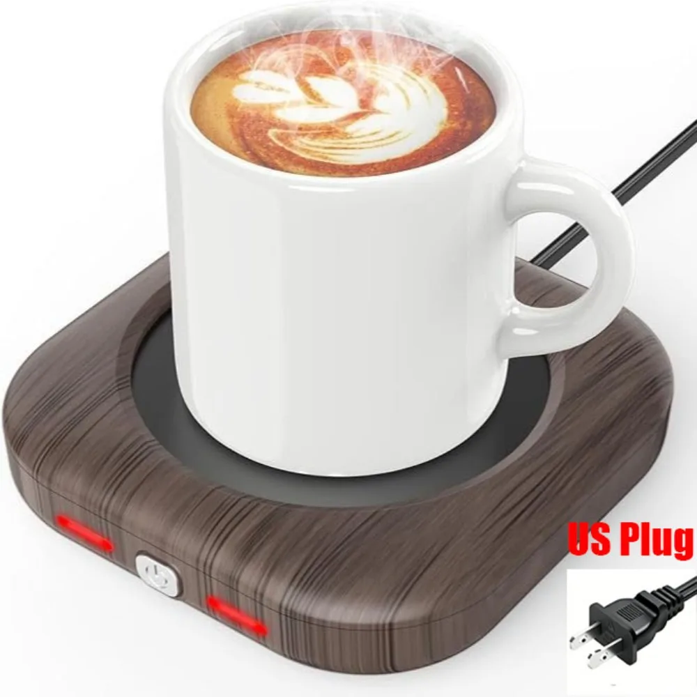 Auto Shut Off Coffee Mug Warmer 3 Temperature Setting Thermostat Coaster Desk Cup Heater Timer Function Electric Heating Plate