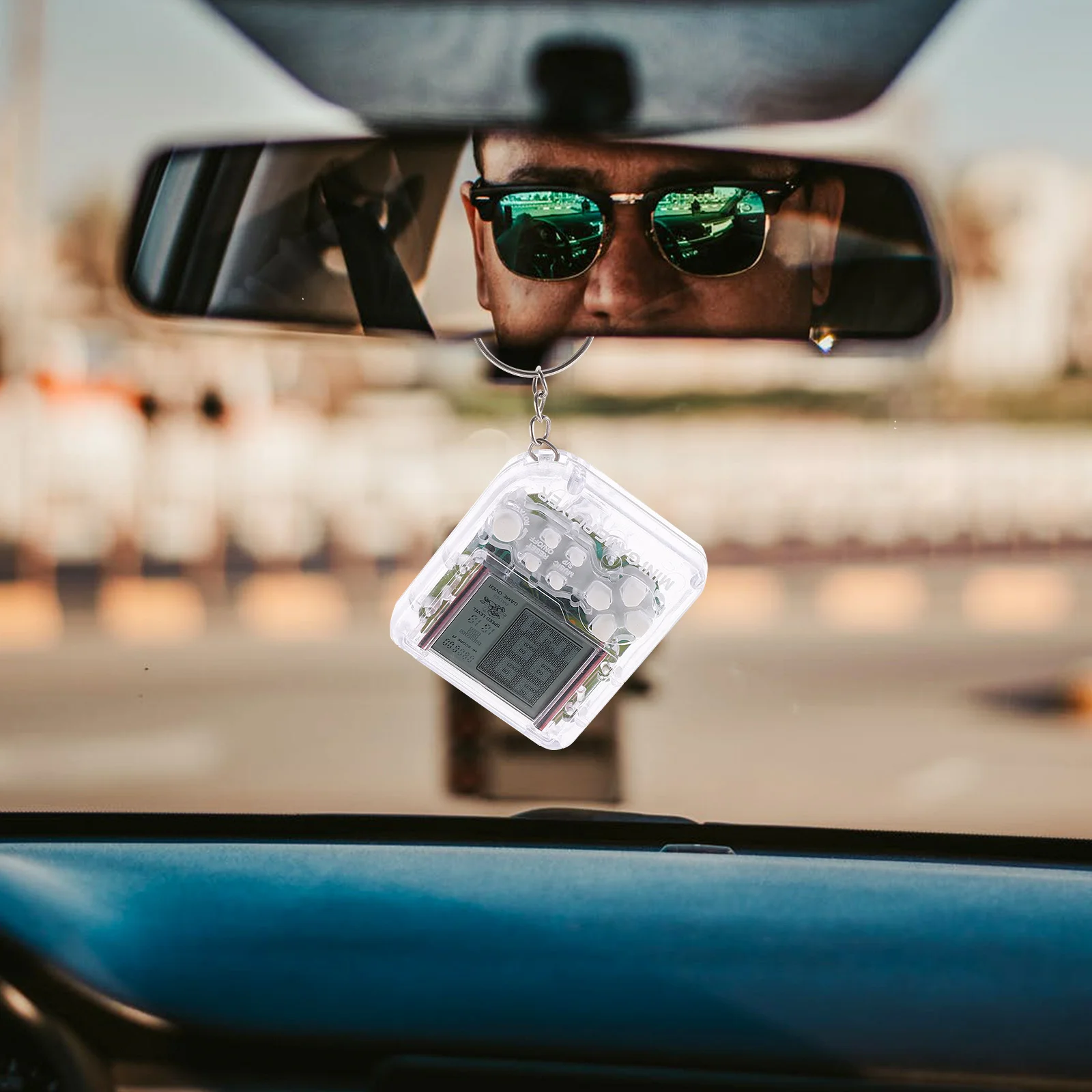 4 قطعة سلسلة مفاتيح الألعاب الإلكترونية حلقات فيديو مصغرة لحقيبة قلادة ظهره ديكور حفل زفاف وعيد ميلاد الأمتعة