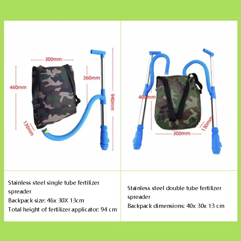أداة توزيع الأسمدة من النوع الخلفي من الفولاذ المقاوم للصدأ مع حقيبة خالية من الوقود مثالية لزراعة الأسمدة سريعة وفعالة #4
