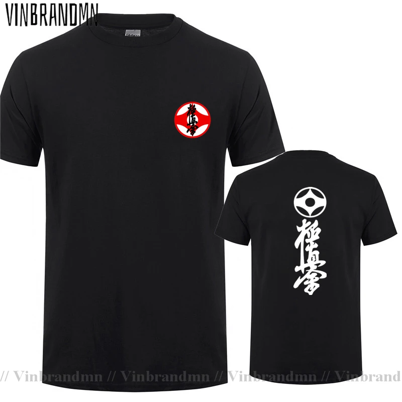 Masutatsu Oyama Karate Casual Clothes Kyokushin Karate T Shirt men Kyokushin logo Karate Kids T-Shirt Japan Kanji Symbol Apparel