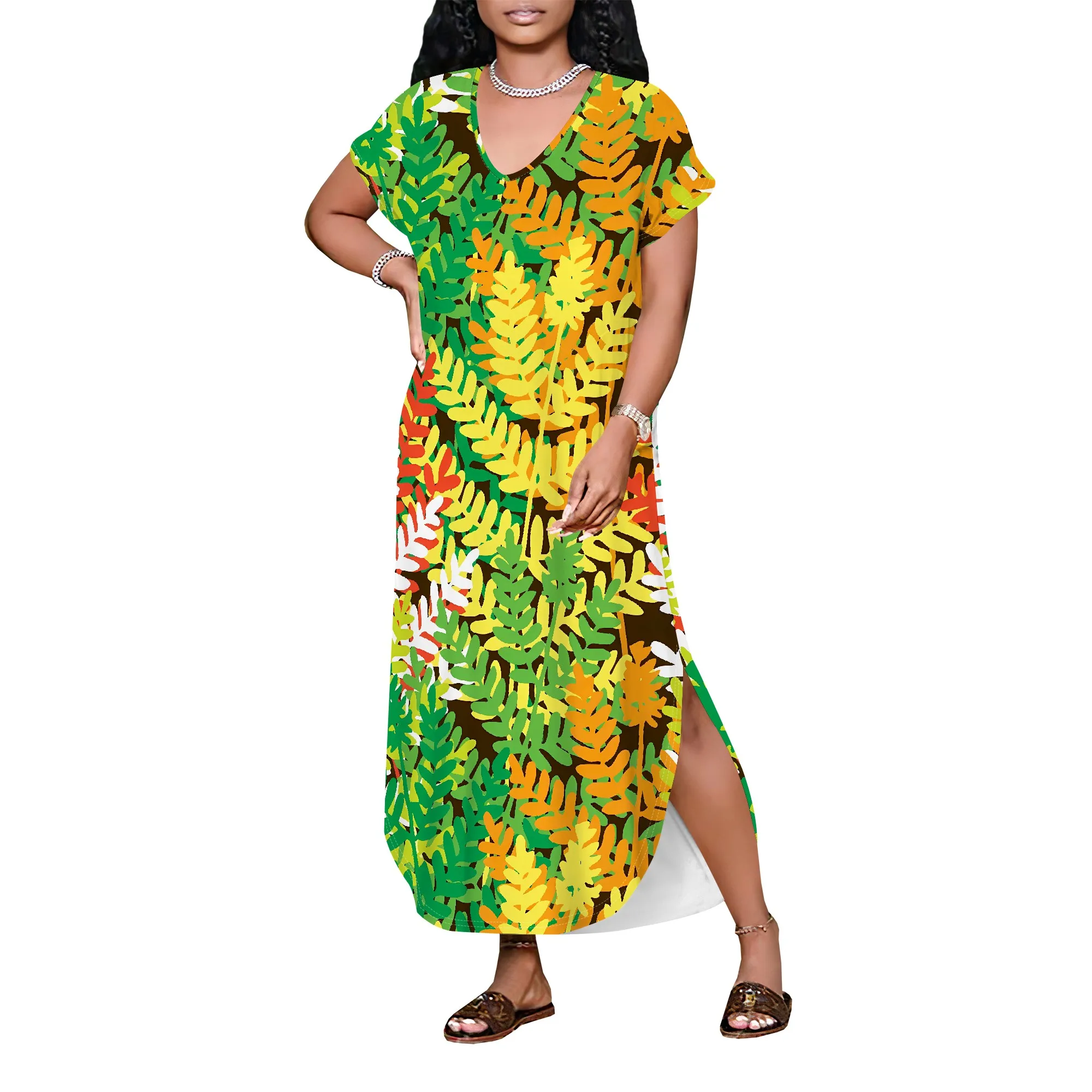 Robe longue style Boho pour femme, épaules dénudées, imprimé floral, ample, automne