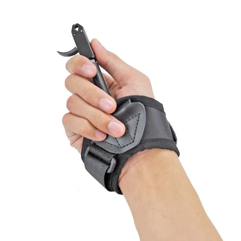 1Pc Bogenschießen Sattel Mitteilung Hilfe Schwarz Farbe Verbindung Bogen Strap Schießen Pro Pfeil Trigger Armband Bogenschießen Bogen – Detail 8