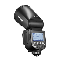 GODOX V1 PRO 2.4G Wireless Camera Flash M/TTL Flash Mode 1/8000s HSS 1.3s Recycle Time 10 Levels Brightness Detachable Sub Flash