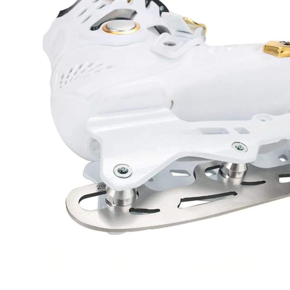 

Ice Skates Shoes Blades 253/290mm Children/Adults Aluminum Alloy Blades With Side Bushings For Inline Skate Shoes Accessories