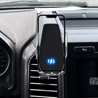 Car Mobile Phone Holder For Ford F-150 2015-2023 Air Outlet Fix Special Base 15W Fast Wireless Charging Support Phone Holder