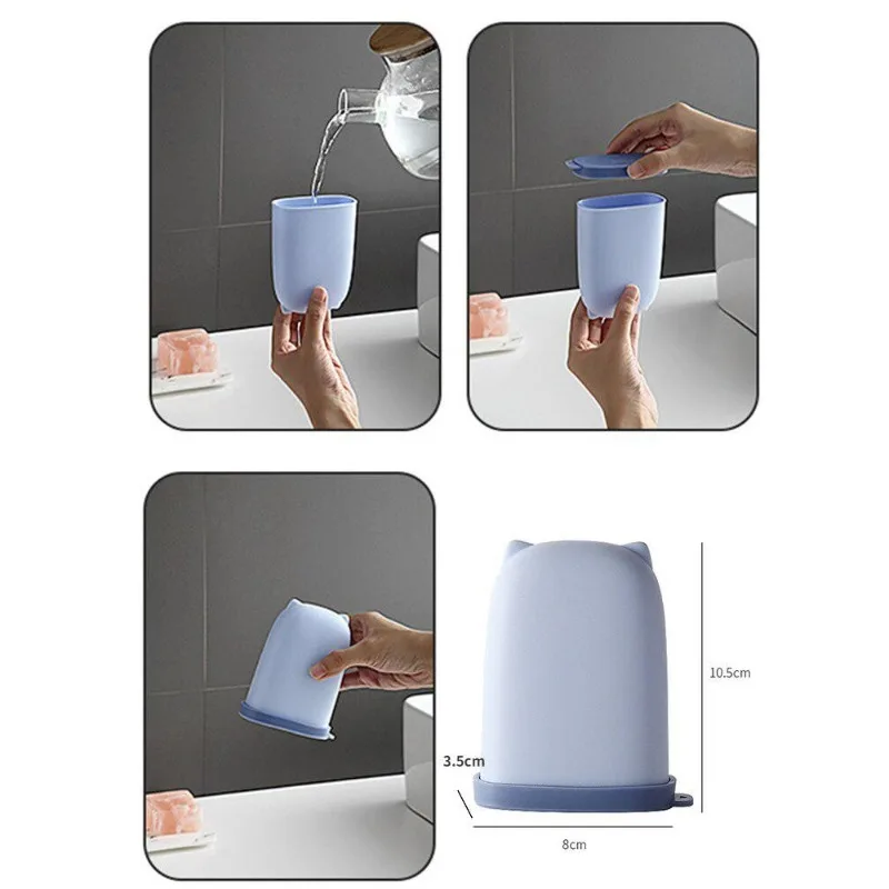 Silicone  Portable Soap Dish Waterproof Case Container Cute for Outdoor Sealing Storage Box Travel Organizer Bathroom Products