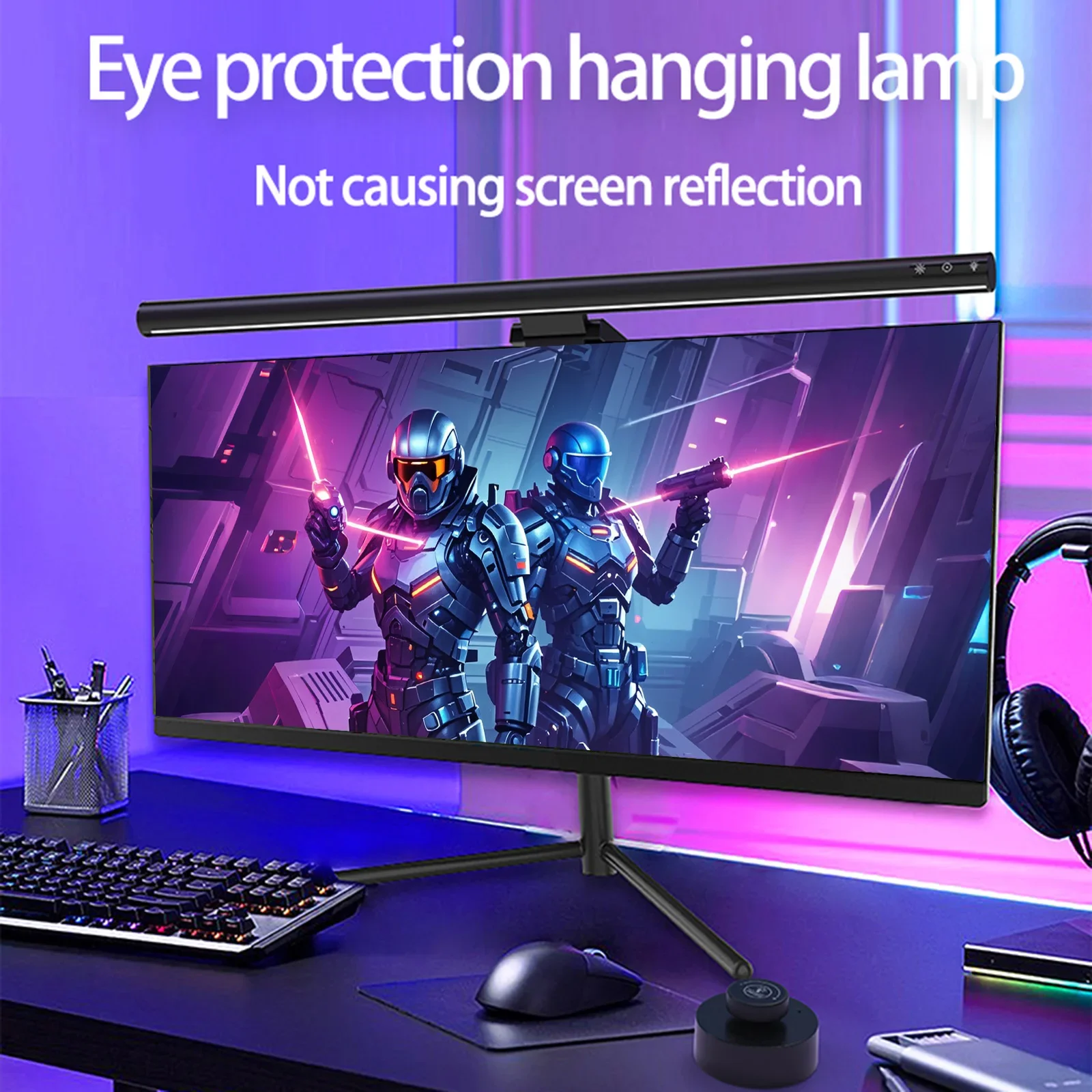 

42CM Eye-care Computer Screen Hanging Monitor Light Bar Wireless Remote Control Stepless Dimming Desk Lamp Reading Table Lamp