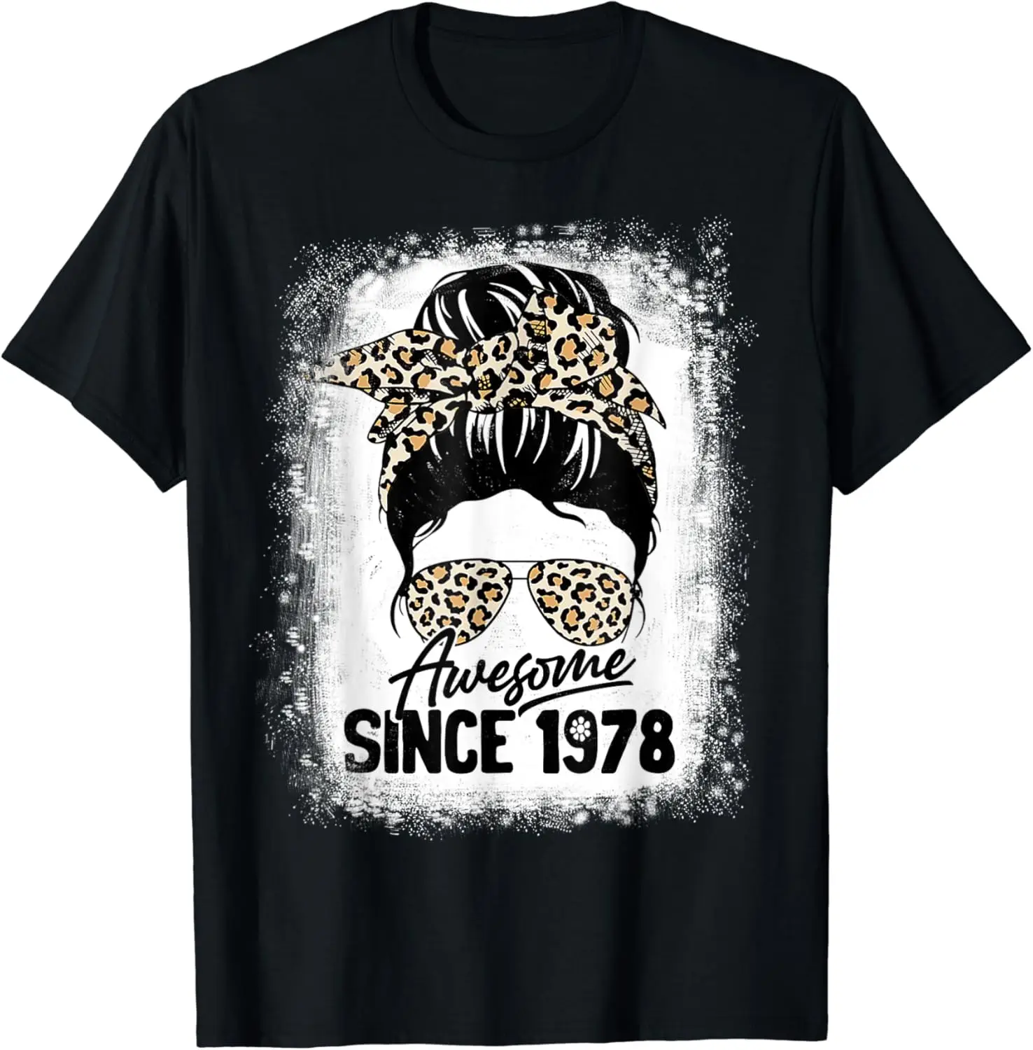 

44 Years Old Awesome Since 1978 Leopard 44th Birthday T-Shirt