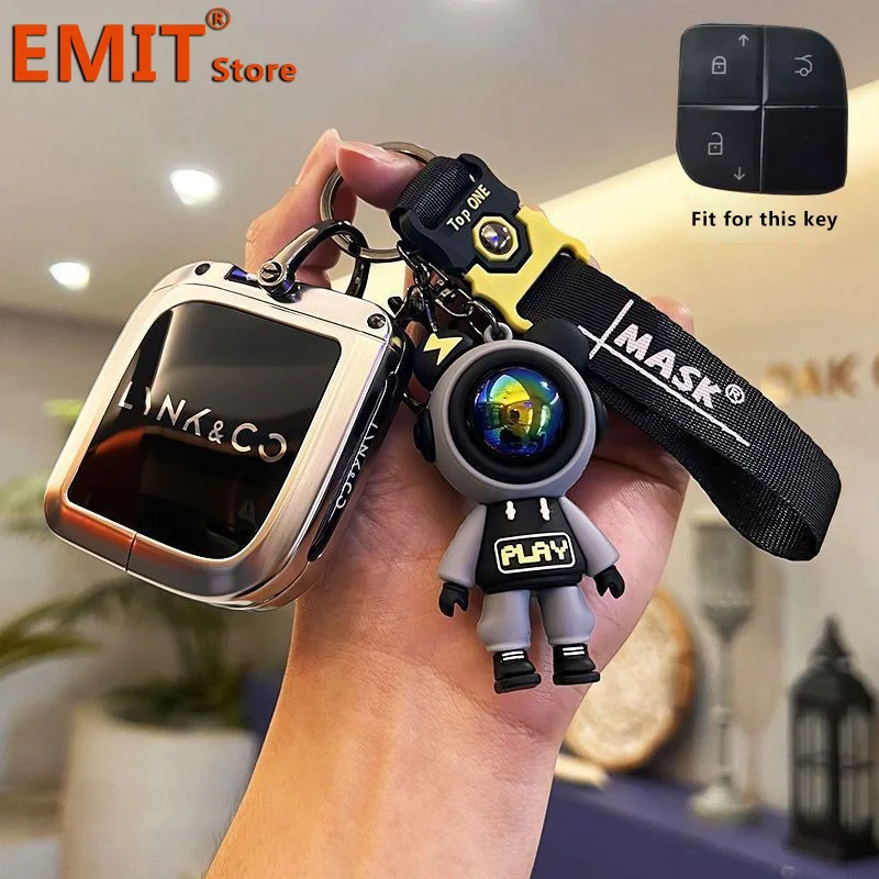 

Zinc Alloy Car Key Case for LYNK&CO 08 LYNKCO 2022 LYNK CO 2023 2024 Remote Cover Shell Keychain Holder Fob Interior Accessories