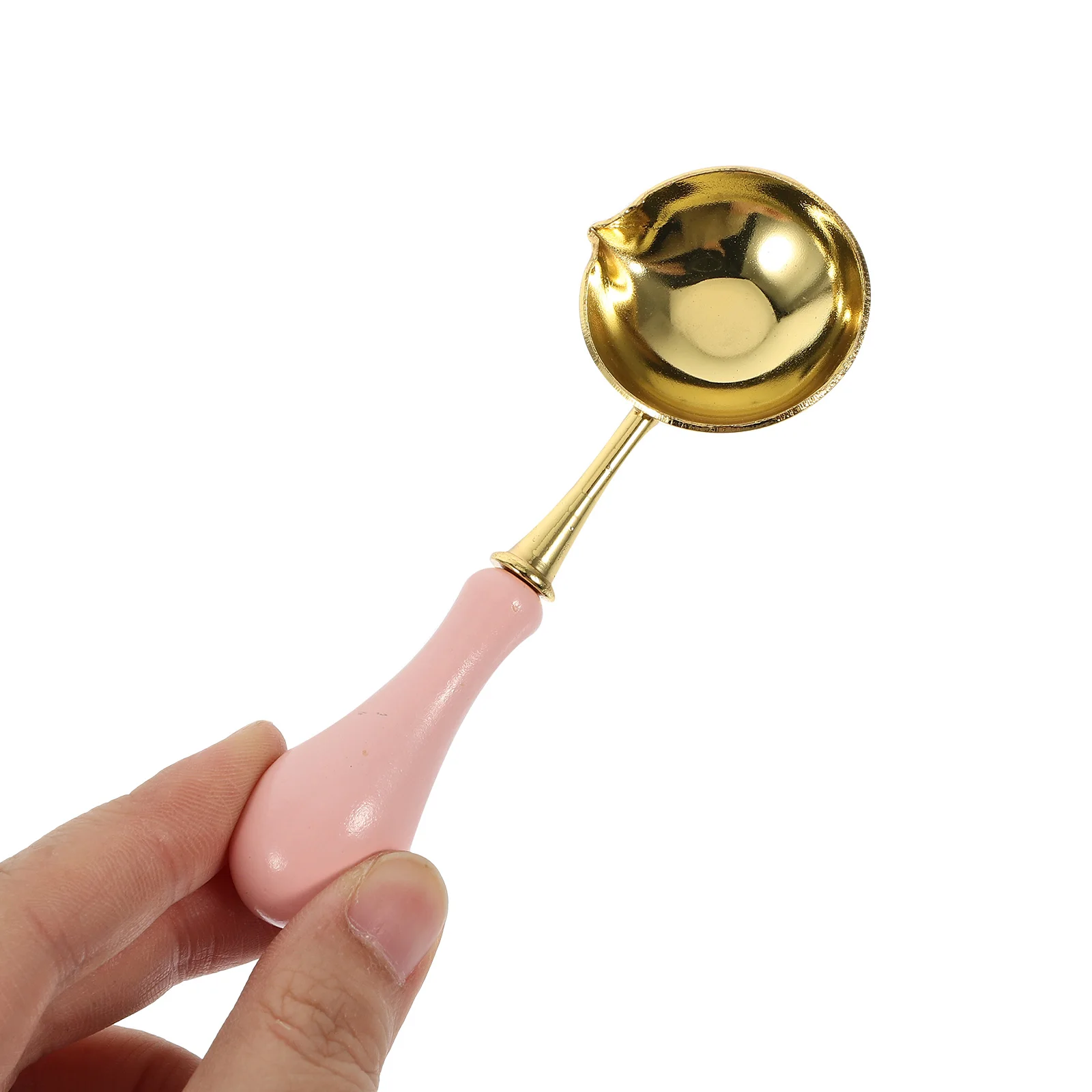 

Wax Seal Warmer Pink Three-piece Set Vintage Copper Melting Stove Spoon Creative Design Lightweight Portable Storage DIY Gift