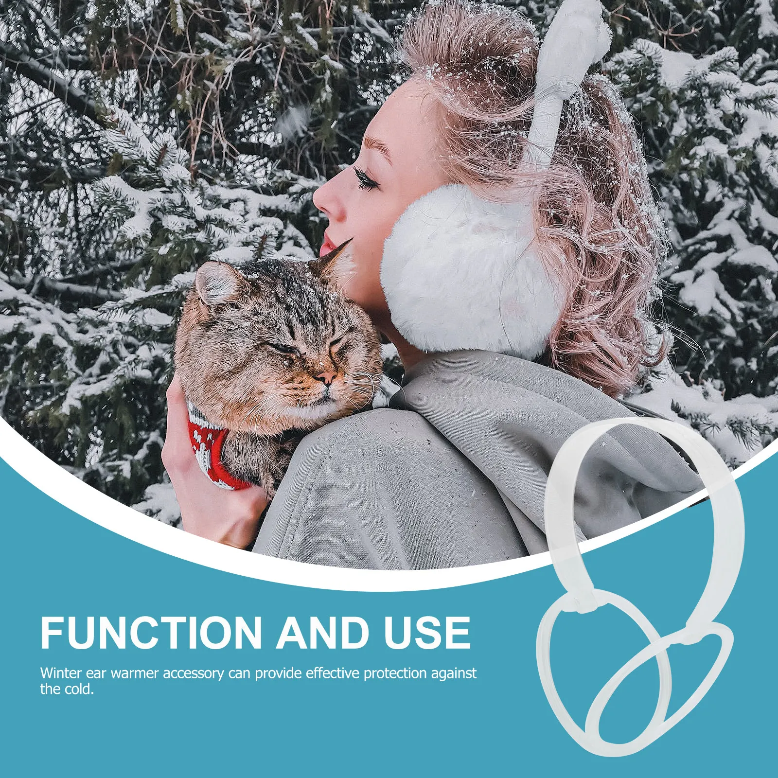 

10Pcs Earmuff Frame Holder Warm Transparent Plastic Foldable DIY Earmuff Frame Shelf Winter Ear Warmer Storage