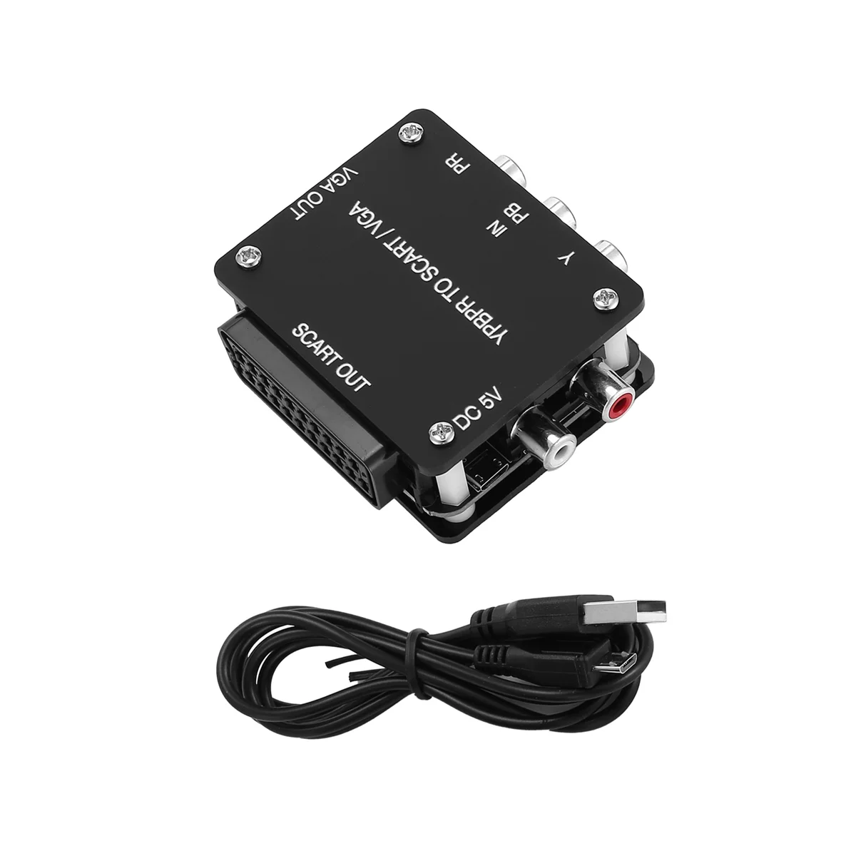 Новая игровая консоль YUV TO RGBS YPBPR в SCART YPBPR TO VGA Component Transcoder, RGBS в компонент разницы в цвете