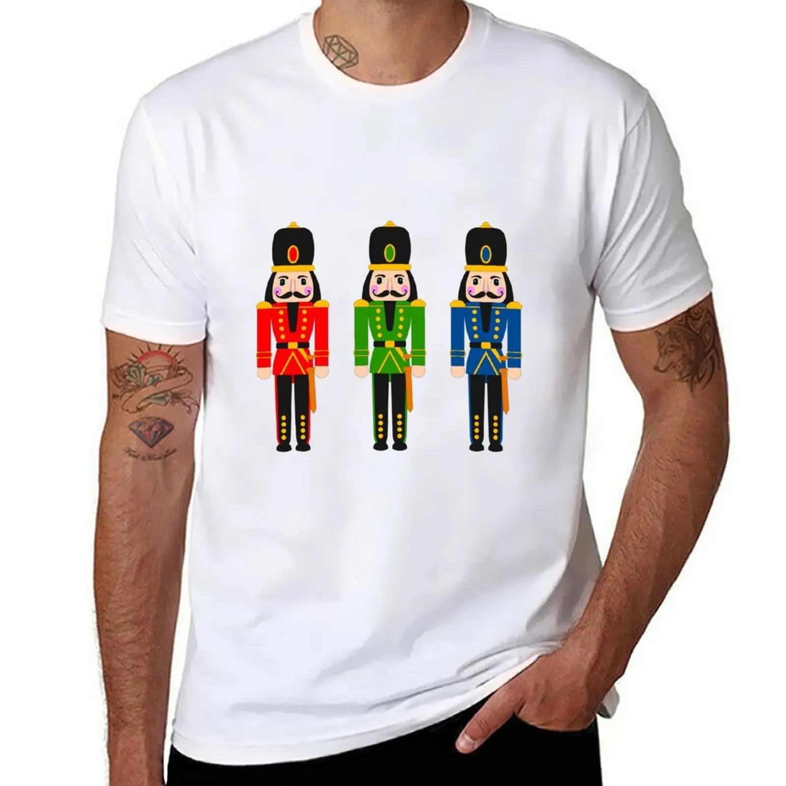 

Nutcracker Christmas Print T-Shirt funny t shirts cotton man t shirts for men casual T-Shirt