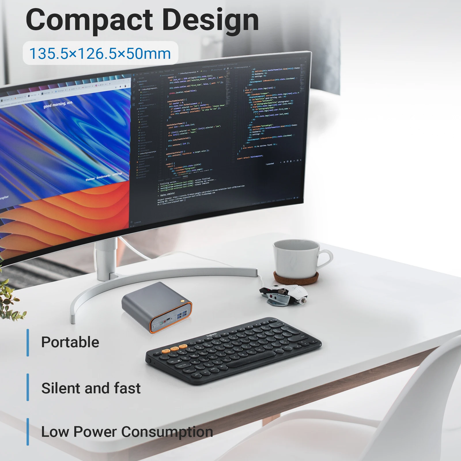 VNOPN mini pc i3 1215U 12th CPU 6C/8T DDR5 4K 8K 2LAN TYPE-C mini computer da gioco WIFI Windows 11 mini pc tascabili micro computer