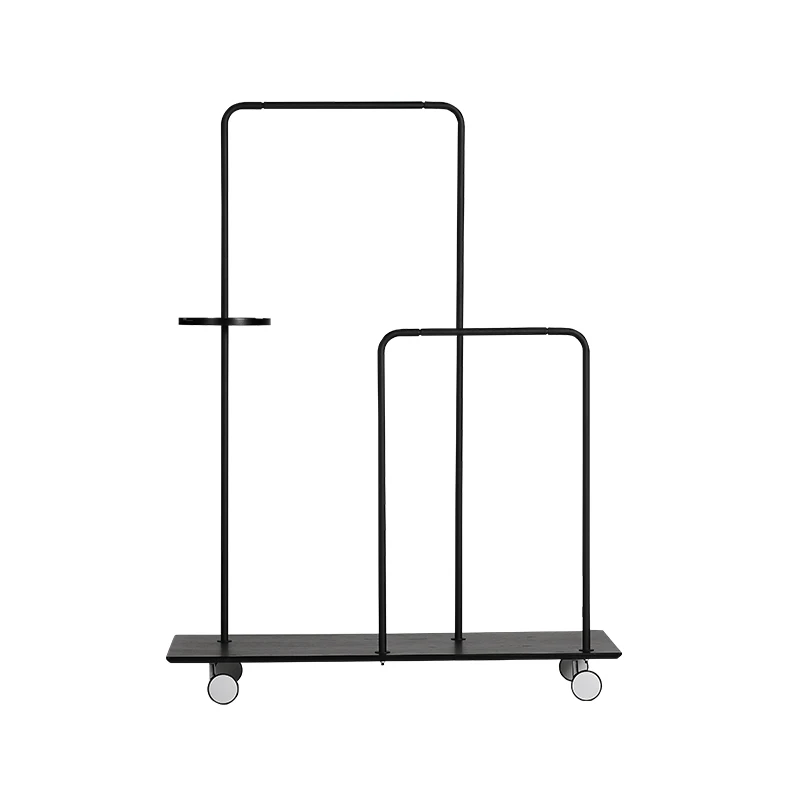 

Monsenhome Trolley Floor Coat Rack Black Ins Style Bedroom Living Room Internet Celebrity Minimalist Storage Movable