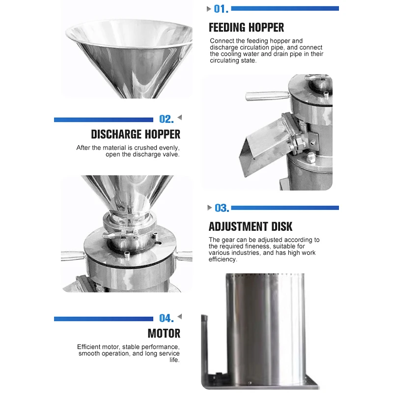 مطحنة الغروانية فول الصويا دقيق الذرة الفاكهة الحليب المكسرات الكاكاو طحن الشوكولاته زبدة الفول السوداني عالية القص آلة صحية #5